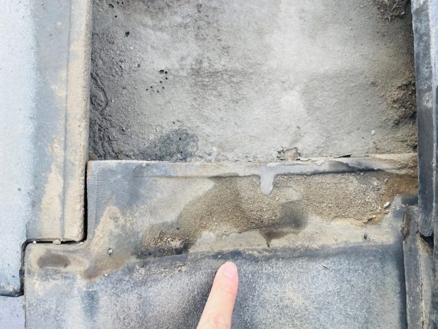 志免町の劣化していた防水紙