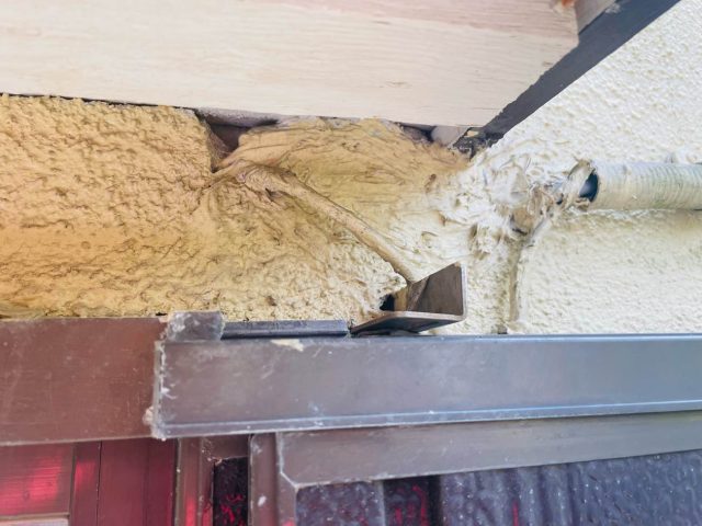 宇美町の塗装が剥がれた外壁