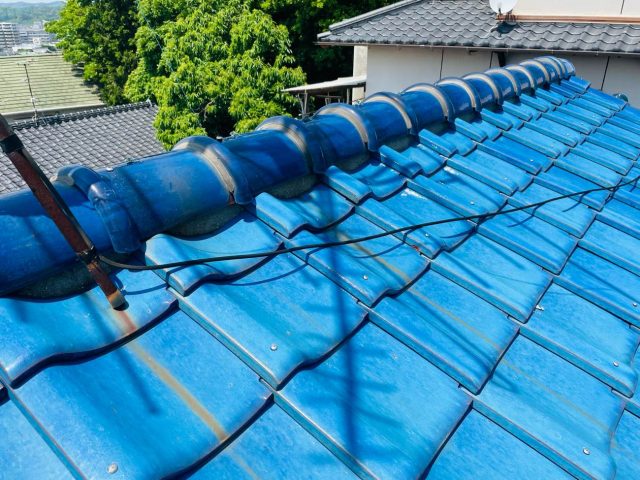 糸島市にて瓦屋根、テラス屋根、カーポート屋根をまとめて補修したいという住宅へ現地調査