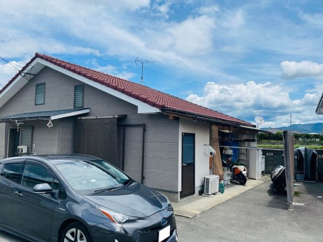 粕屋町の平屋の雨漏り調査