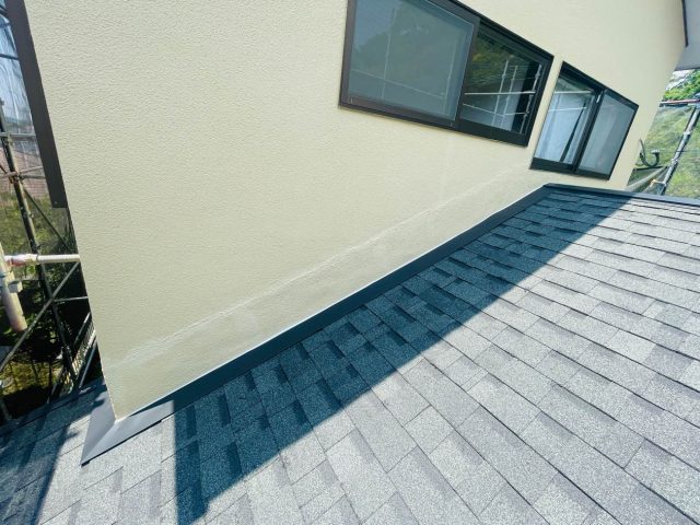 宇美町の外壁のクラック補修後