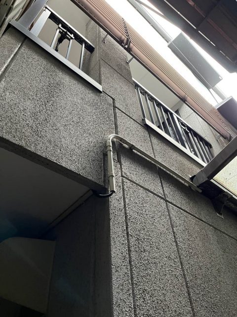 博多区で雨漏り調査を行った3階建て住宅の外壁