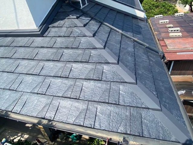 大野城市で棟板金を施工した屋根