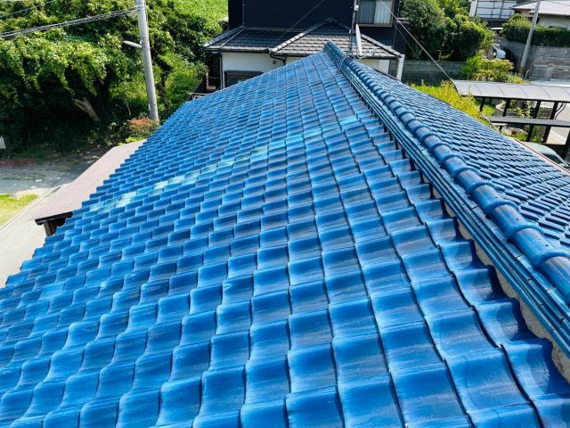 福津市の瓦屋根の雨漏り点検