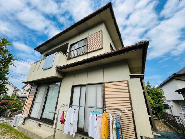 宇美町で外壁の調査を実施した住宅