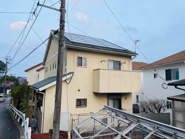 福岡市中央区で層状剥離（ミルフィーユ現象）でボロボロだったパミール屋根のカバー工事