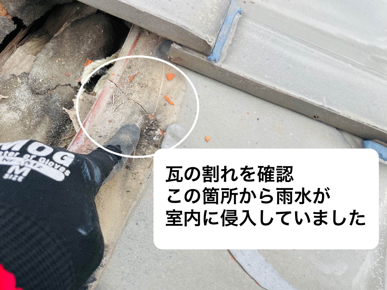瓦屋根、雨漏り調査
