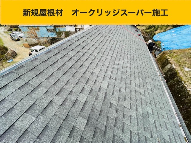 地震被害を受けた屋根、屋根調査