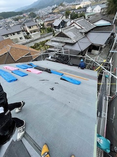 大野城市物件、屋根カバー工法、パミール屋根