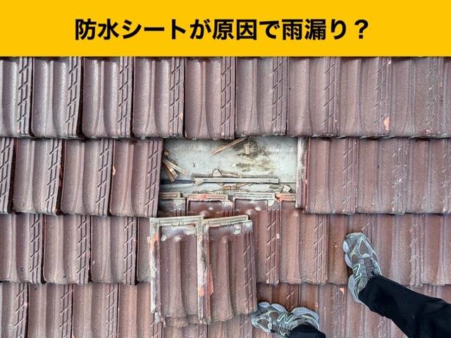 福岡市瓦屋根からの雨漏り