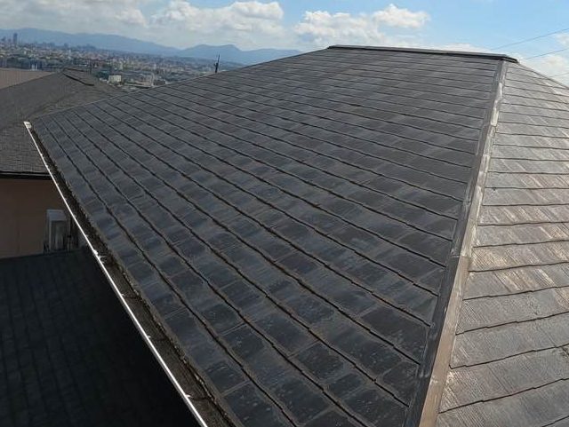 福岡市西区の色褪せが目立つ化粧スレート