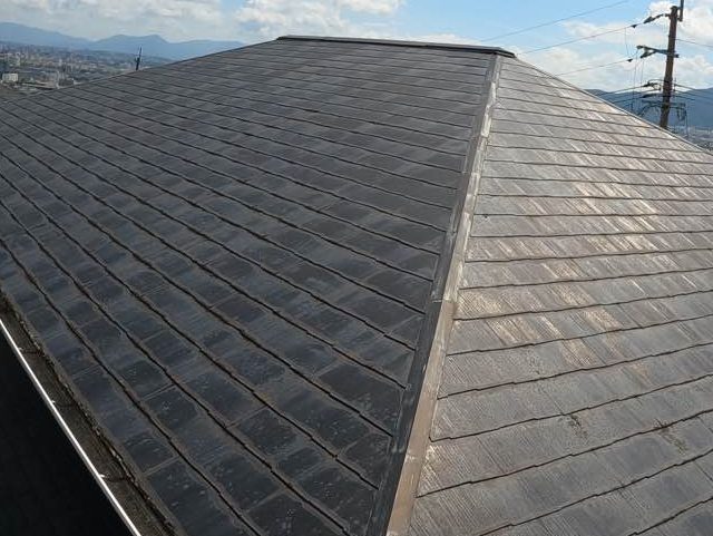 福岡市西区の色褪せが目立つ化粧スレート