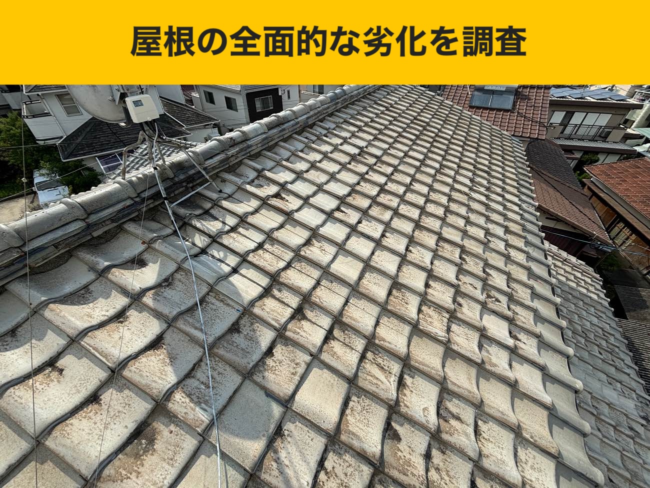 瓦の劣化