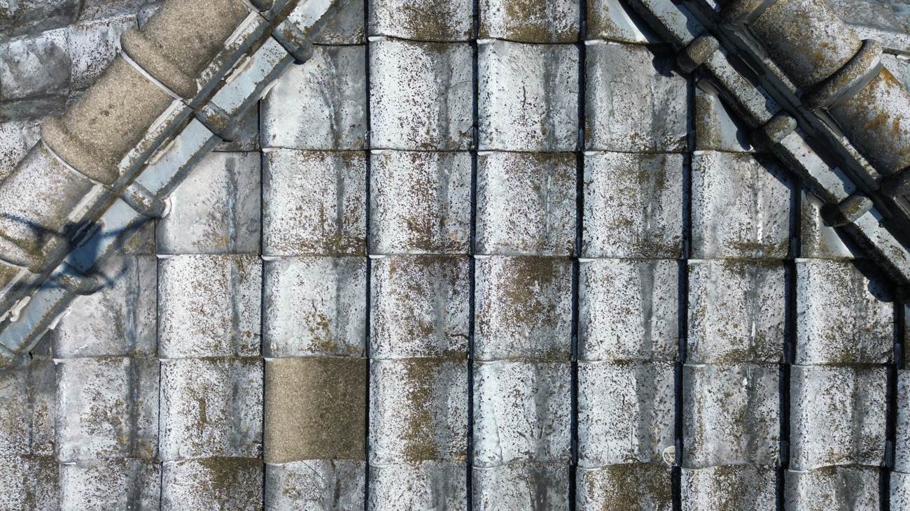 筑紫野市の雨漏り調査、瓦屋の劣化