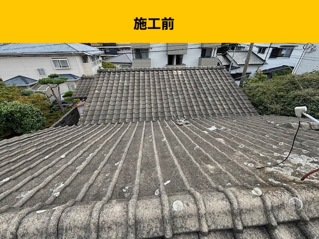 屋根の葺き替え、セメント瓦、オークリッジスーパー