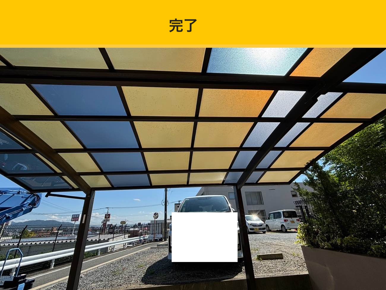 カーポート屋根の破損・福岡・駐車場屋根の破損