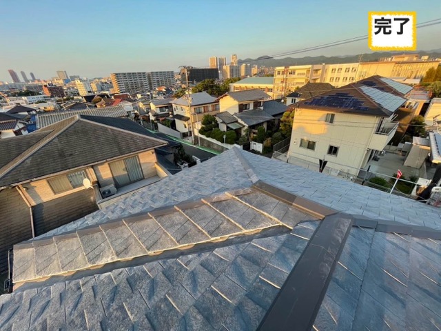 福岡市の屋根工事、ルーガ、葺き替え工事