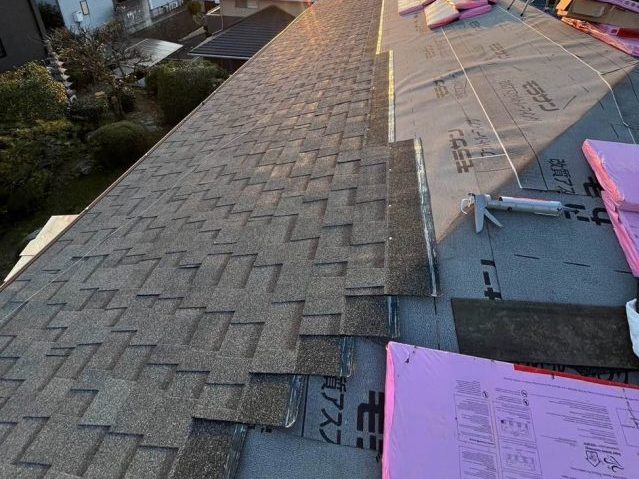 福岡市中央区のオークリッジスーパーによる葺き替え