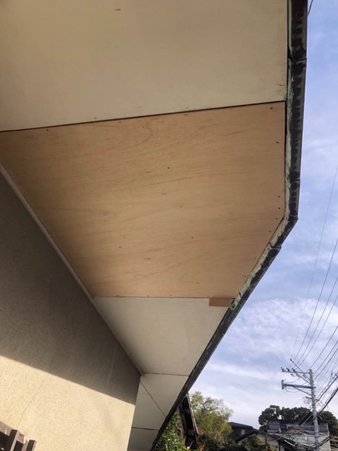 福岡市中央区の屋根工事、下地の補修