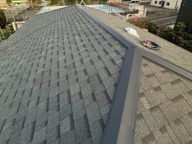 福岡市中央区の屋根の葺き替え完了