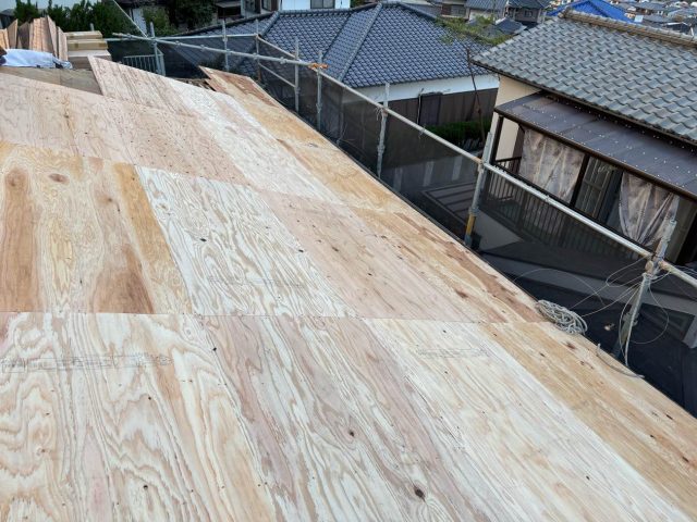 福岡市南区で新しくなった屋根下地