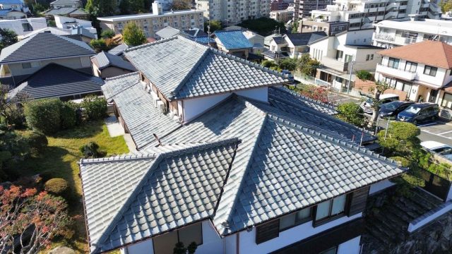 福岡市中央区で屋根の調査を行った住宅