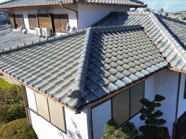 福岡市中央区で屋根工事を実施した住宅