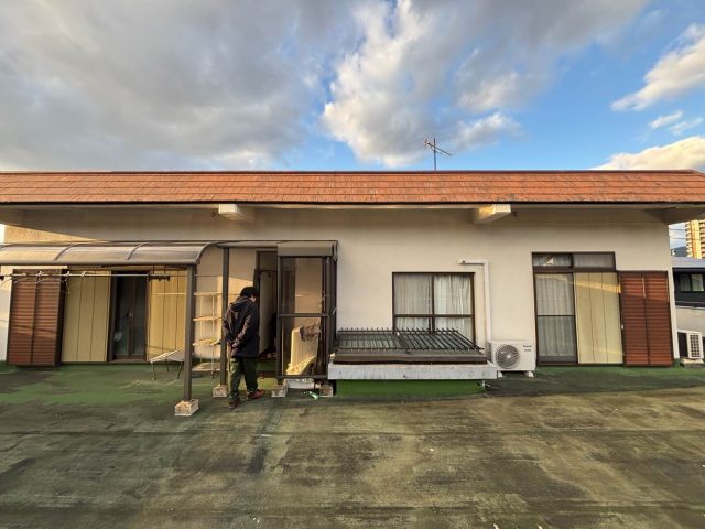 福岡市西区で調査した屋上の劣化状況