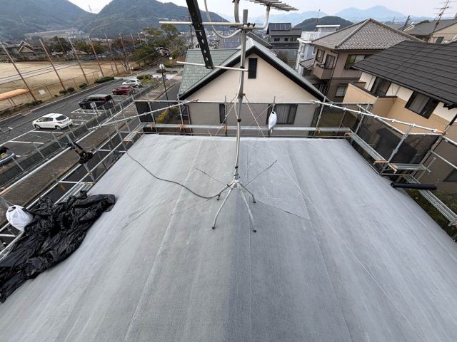 糸島市のカバー工事に伴うルーフィングの設置