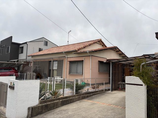 糸島市の屋根調査を実施した平屋