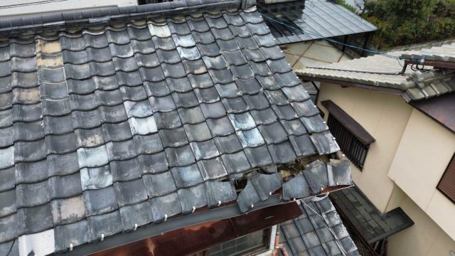 福岡市西区の一部崩れかけていた屋根瓦
