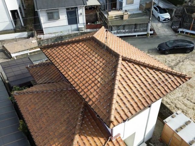 福岡市早良区の瓦屋根の雨漏り調査