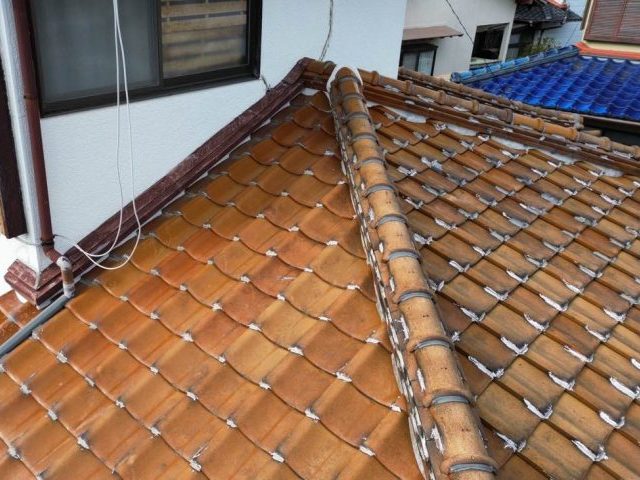 福岡市早良区の劣化した瓦屋根