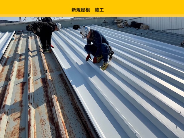 店舗屋根　屋根工事