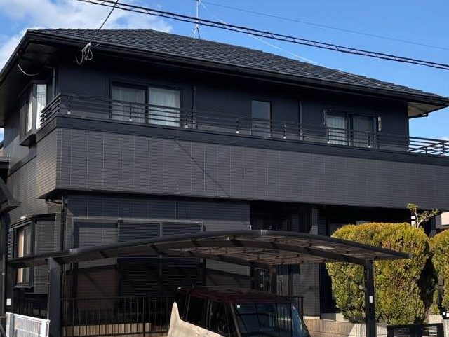 糸島市の外壁塗装が全て完了