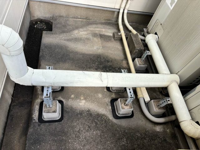 粕屋町の診療所のベランダ