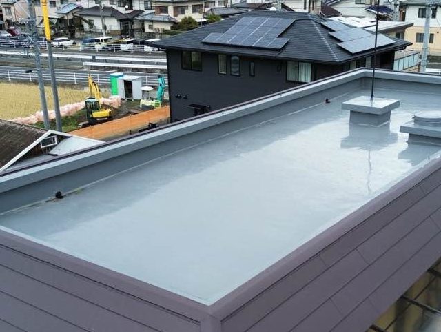 福岡市西区のウレタン防水工事完了