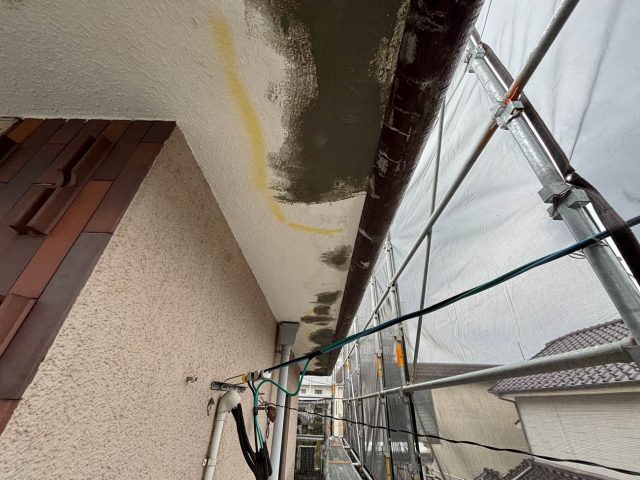 筑紫野市の軒天の劣化