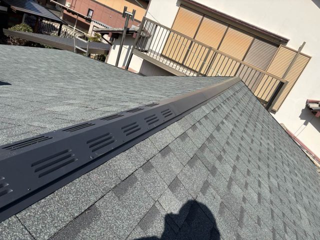 志免町でオークリッジスーパーを使用した葺き替え工事終了