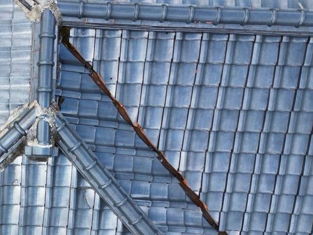 粕屋町の谷板金の劣化