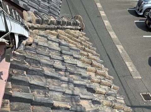 筑紫野市の傷みが激しい瓦