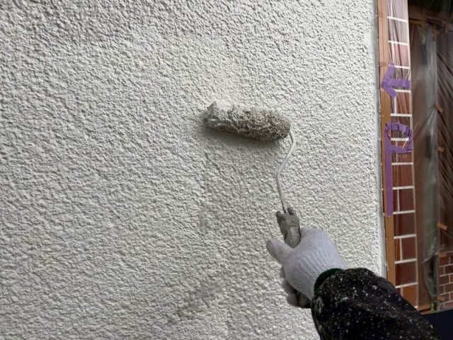 福岡市早良区の外壁上塗り