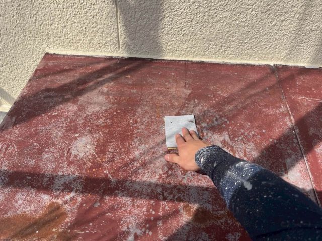 福岡市早良区の塗装下地処理