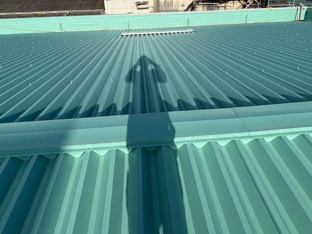 大牟田市で工場の屋根工事完了