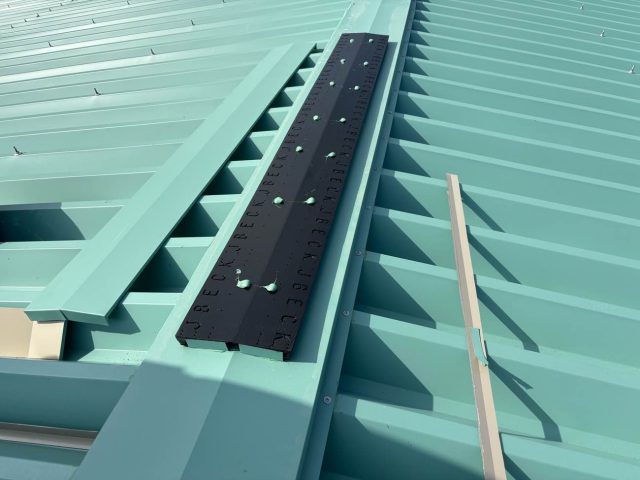 大牟田市の換気棟の新設工事中