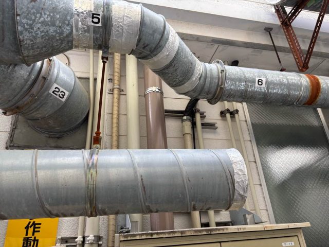 大牟田市で工場屋根のオーバーフロー対策工事