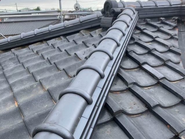 粕屋町の漆喰取り直し工事完了