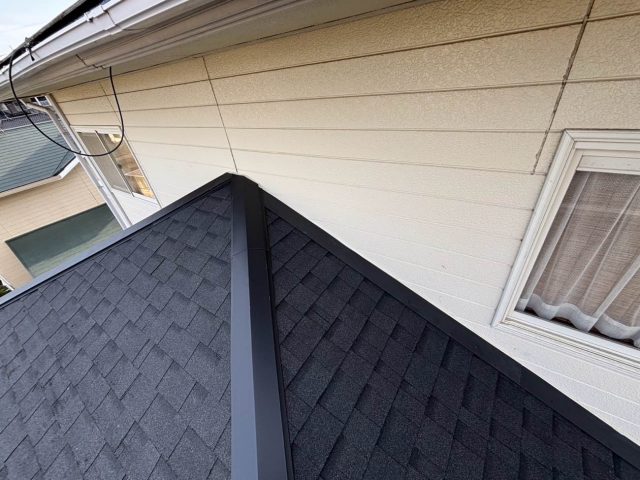 福岡市早良区で棟板金を施工後