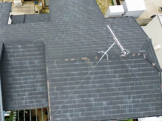 城南区の劣化したカラーベスト