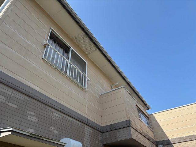 新宮町の外壁の色褪せと変色